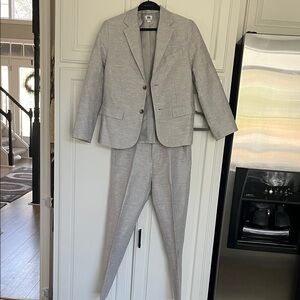 Boys Janie & Jack Linen Gray Suit